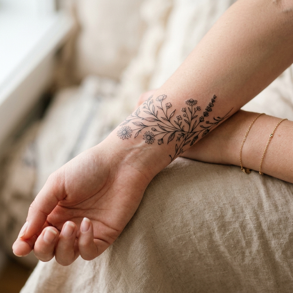 Fine-Line Tattoo